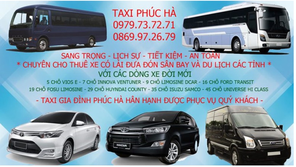 Taxi nội bài Phúc Hà: Đặt taxi sân bay Nội Bài - quận Tây Hồ giá rẻ