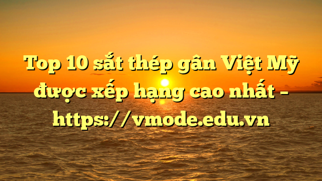 Top 10  sắt thép gân Việt Mỹ được xếp hạng cao nhất – https://vmode.edu.vn