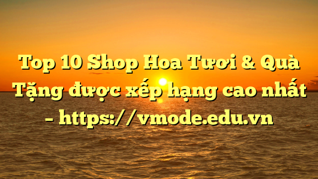 Top 10 Shop Hoa Tươi & Quà Tặng được xếp hạng cao nhất – https://vmode.edu.vn