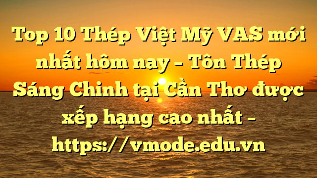 Top 10 Thép Việt Mỹ VAS mới nhất hôm nay – Tôn Thép Sáng Chinh tại Cần Thơ  được xếp hạng cao nhất – https://vmode.edu.vn